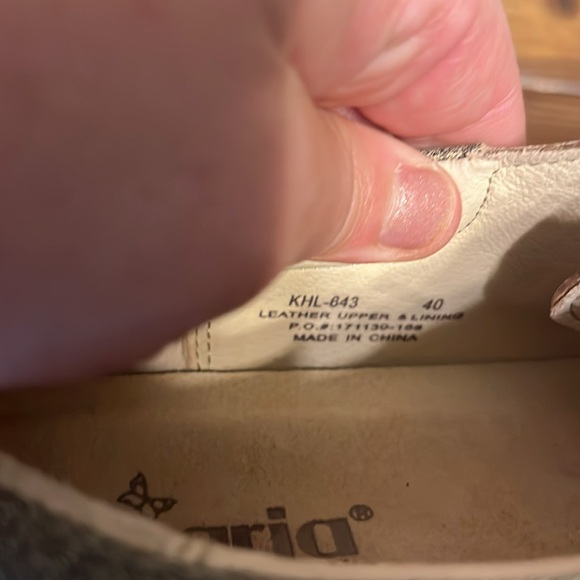 Alegria Silver Grey Buckle Shoes size 40 - Picture 8 of 10